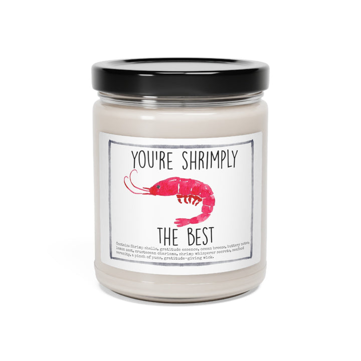 Shrimp Thank You - 9oz Soy Candle, Birthday,  Friend, Birthday Gift, Men Women