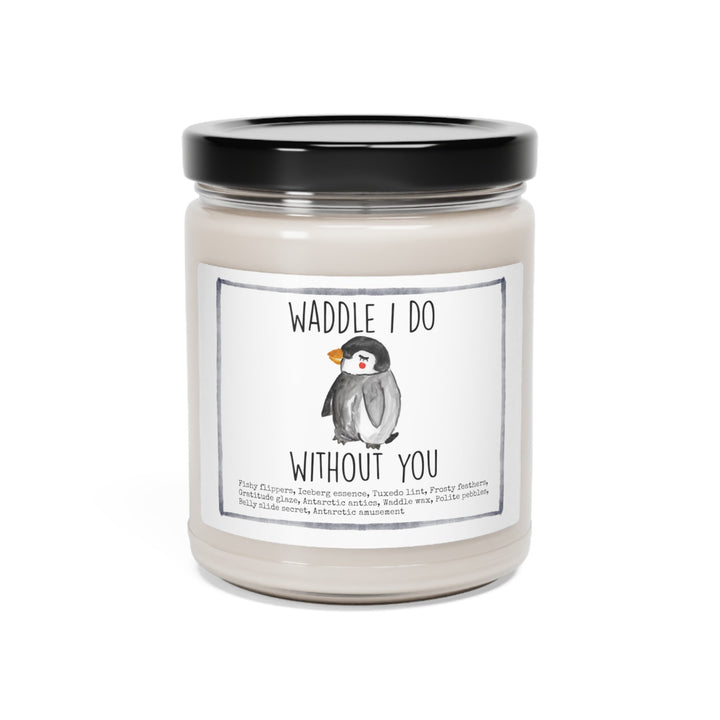 Penguin Thank You - 9oz Soy Candle, Birthday,  Friend, Birthday Gift, Men Women