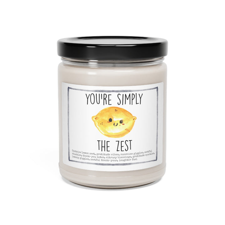 Lemon Thank You - 9oz Soy Candle, Birthday,  Friend, Birthday Gift, Men Women