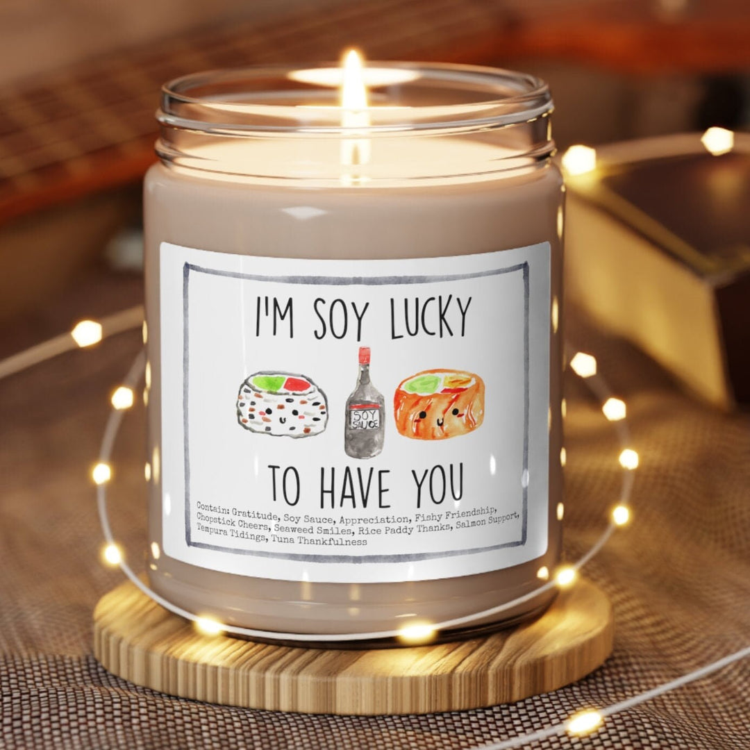 Thank You Sushi - 9oz Soy Candle, Birthday,  Friend, Birthday Gift, Men Women