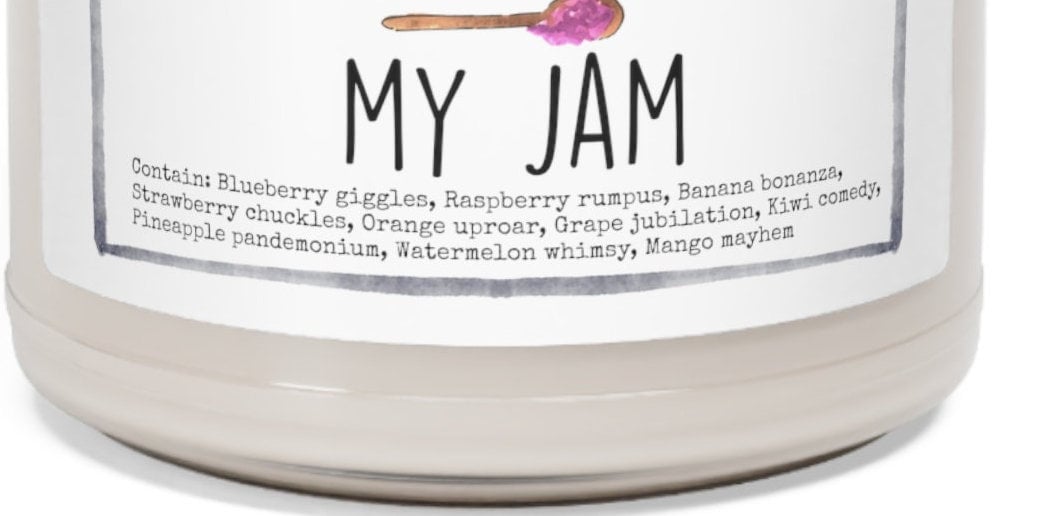 Jam Thank You - 9oz Soy Candle, Birthday,  Friend, Birthday Gift, Men Women