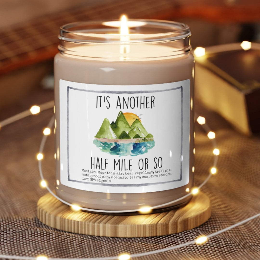 Hiking Hiker - 9oz Soy Candle, Birthday,  Friend, Birthday Gift, Men Women