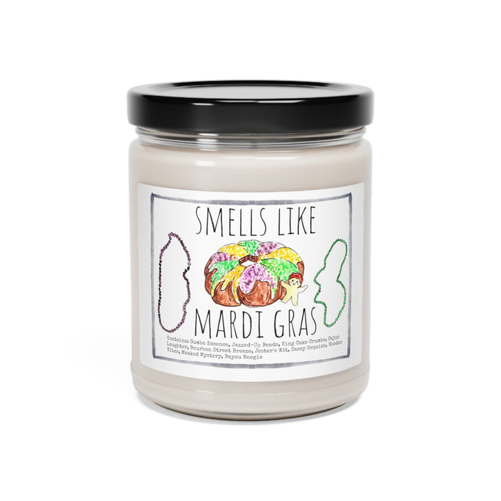 Mardi Gras - 9oz Soy Candle, Birthday,  Friend, Birthday Gift, Men Women 2