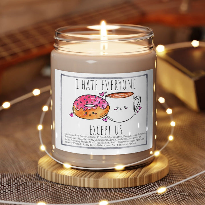 Best Friend Donut Coffee - 9oz Soy Candle, Birthday,  Friend, Birthday Gift, Men Women