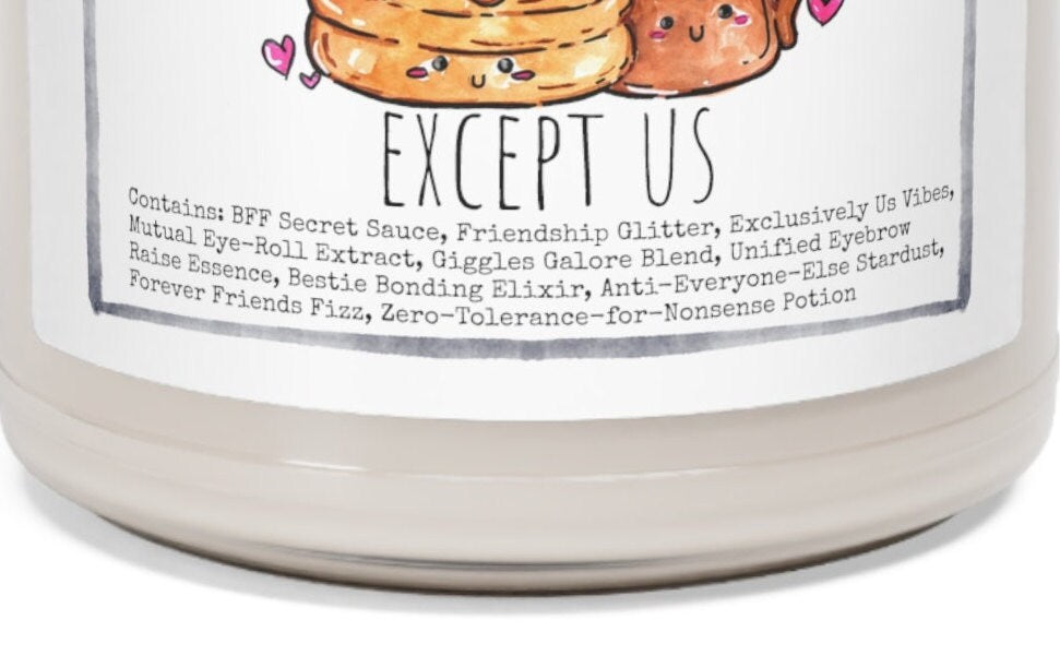 Best Friend Pancake - 9oz Soy Candle, Birthday,  Friend, Birthday Gift, Men Women