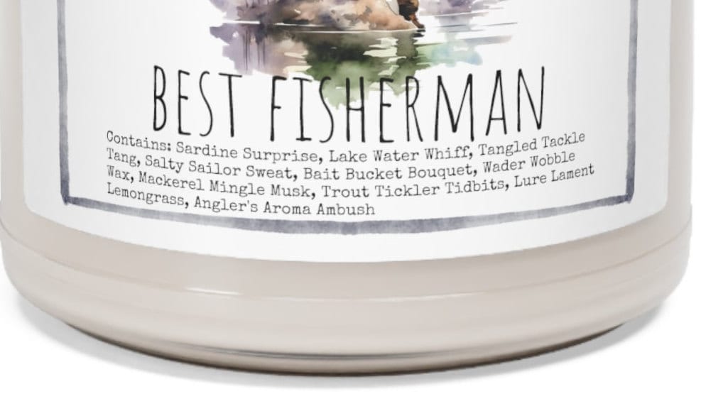 Fishing - 9oz Soy Candle, Birthday,  Friend, Birthday Gift, Men Women