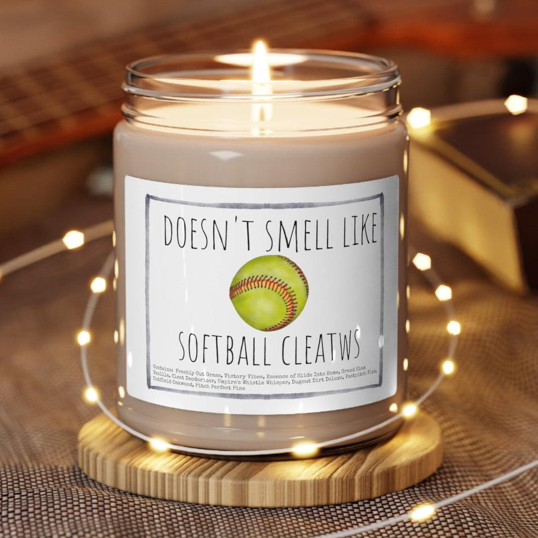 Softball - 9oz Soy Candle, Birthday,  Friend, Birthday Gift, Men Women