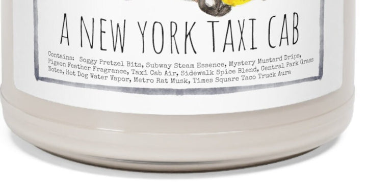 New York Taxi - 9oz Soy Candle, Birthday,  Friend, Birthday Gift, Men Women