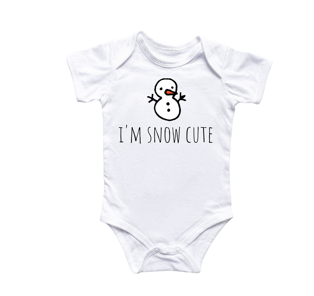 Snowman Christmas - Baby Boy Girl Clothes Infant Bodysuit Funny Cute Newborn Onesie