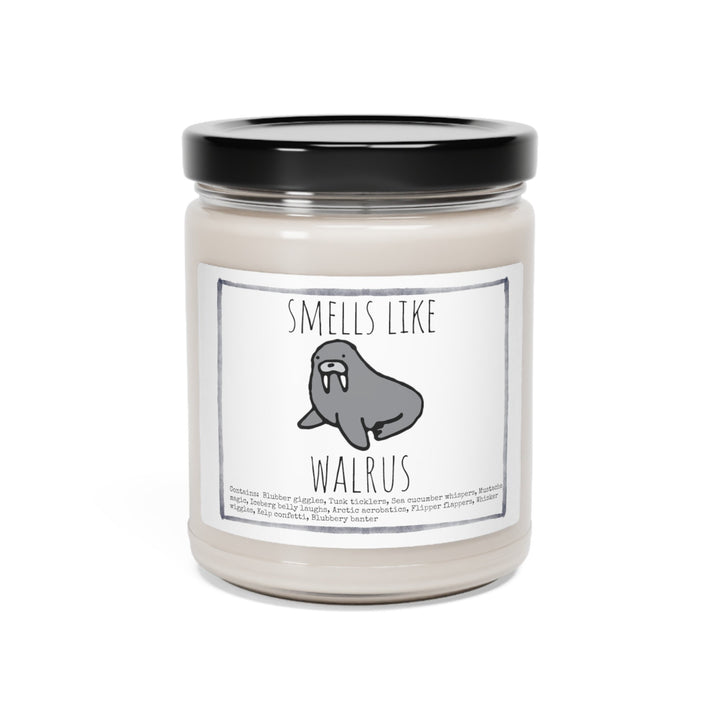 Walrus Candle - 9oz Soy Candle, Birthday,  Friend, Birthday Gift, Men Women