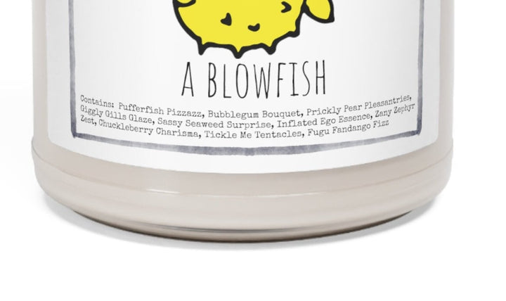 Blowfish Fish - 9oz Soy Candle, Birthday,  Friend, Birthday Gift, Men Women