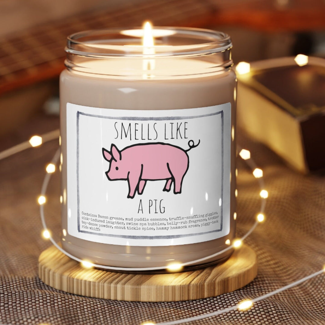 Pig - 9oz Soy Candle, Birthday,  Friend, Birthday Gift, Men Women