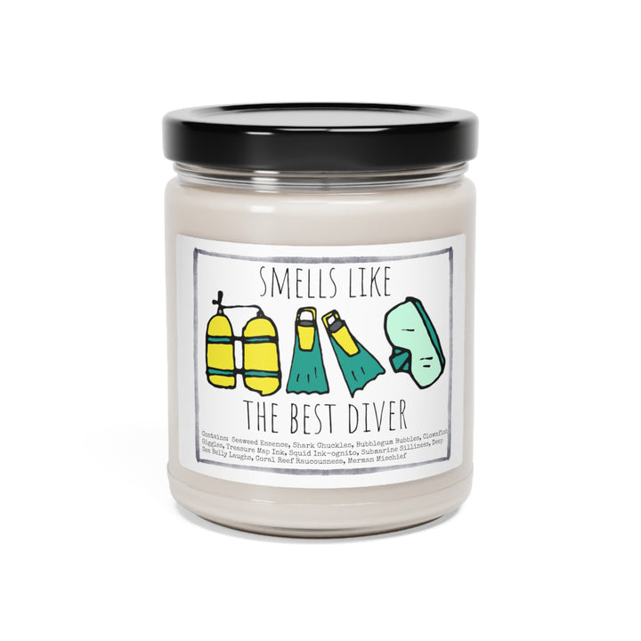 Diving Diver Scuba - 9oz Soy Candle, Birthday,  Friend, Birthday Gift, Men Women