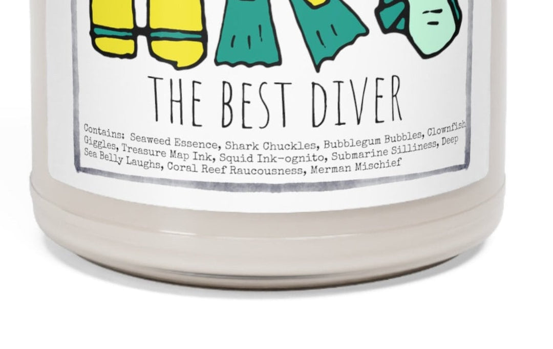 Diving Diver Scuba - 9oz Soy Candle, Birthday,  Friend, Birthday Gift, Men Women