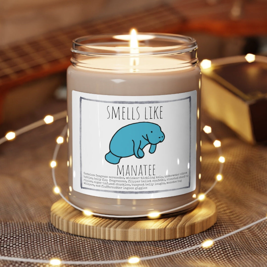 Manatee - 9oz Soy Candle, Birthday,  Friend, Birthday Gift, Men Women