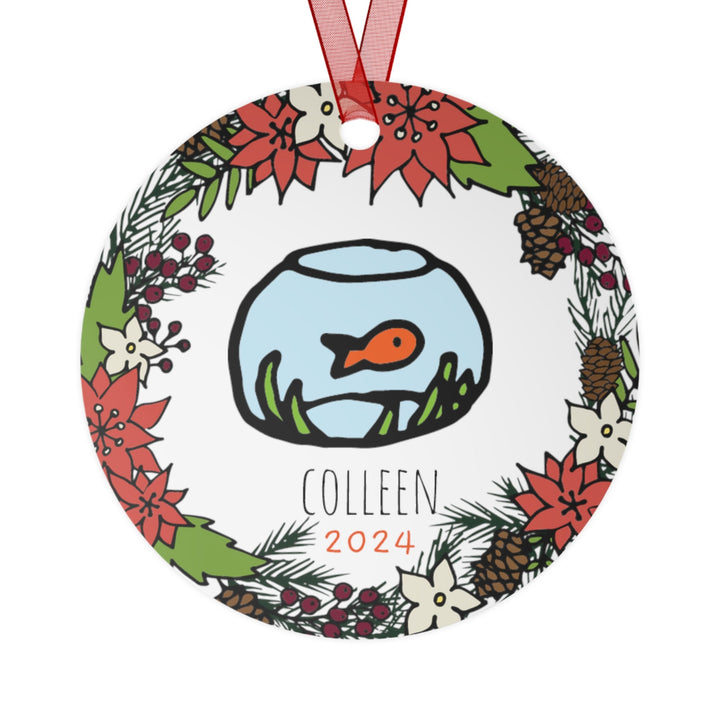 Pet Goldfish - Christmas Ornament, Ceramic, Funny, Personalized, Tree Decoration