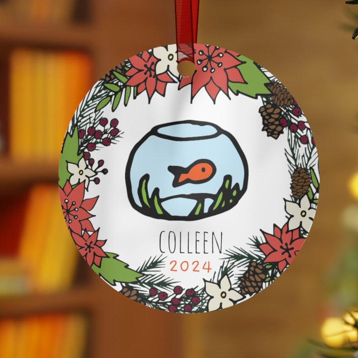 Pet Goldfish - Christmas Ornament, Ceramic, Funny, Personalized, Tree Decoration