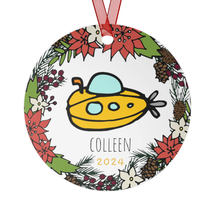 Nautical Submarine - Christmas Ornament, Ceramic, Funny, Personalized, Tree Decoration