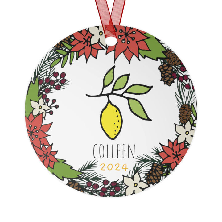 Lemon  - Christmas Ornament, Ceramic, Funny, Personalized, Tree Decoration