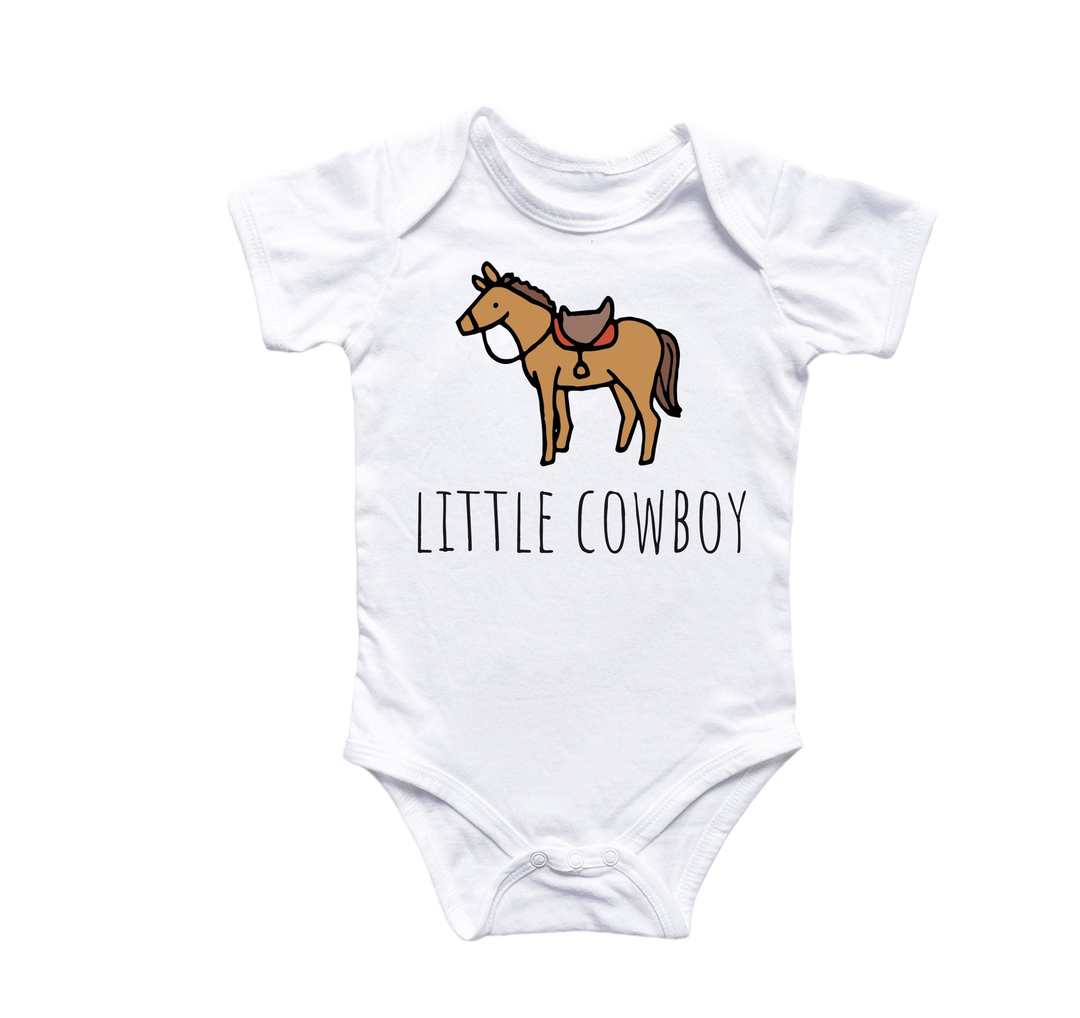 Cowboy Horse - Baby Boy Girl Clothes Infant Bodysuit Funny Cute Newborn Onesie