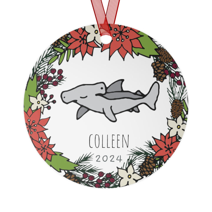 Hammerhead Shark - Christmas Ornament, Ceramic, Funny, Personalized, Tree Decoration