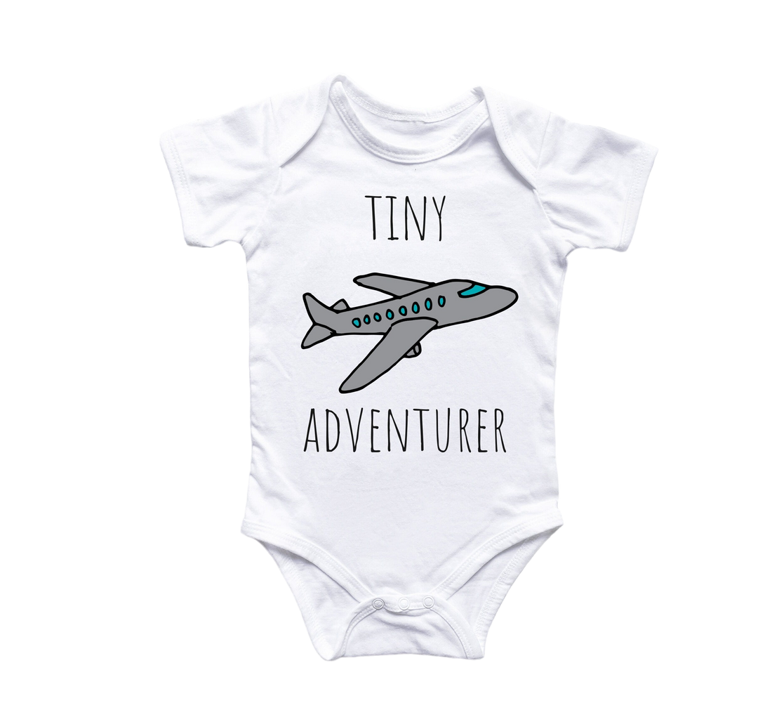 Travel Airplane Adventure - Baby Boy Girl Clothes Infant Bodysuit Funny Cute Newborn 10 Onesie