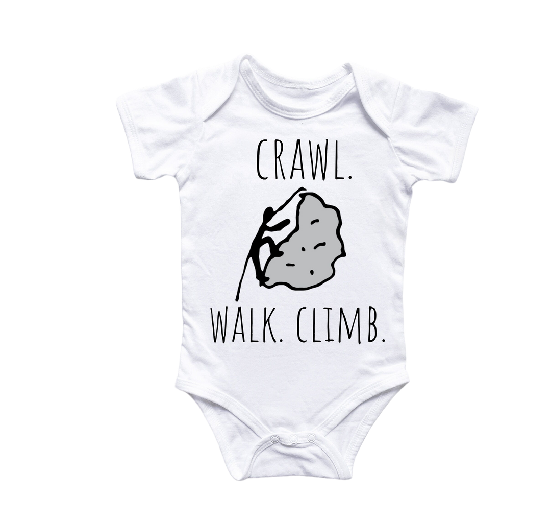 Rock Climbing Bouldering - Baby Boy Girl Clothes Infant Bodysuit Funny Cute Newborn 2 Onesie