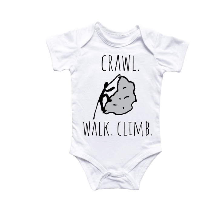 Rock Climbing Bouldering - Baby Boy Girl Clothes Infant Bodysuit Funny Cute Newborn 2 Onesie