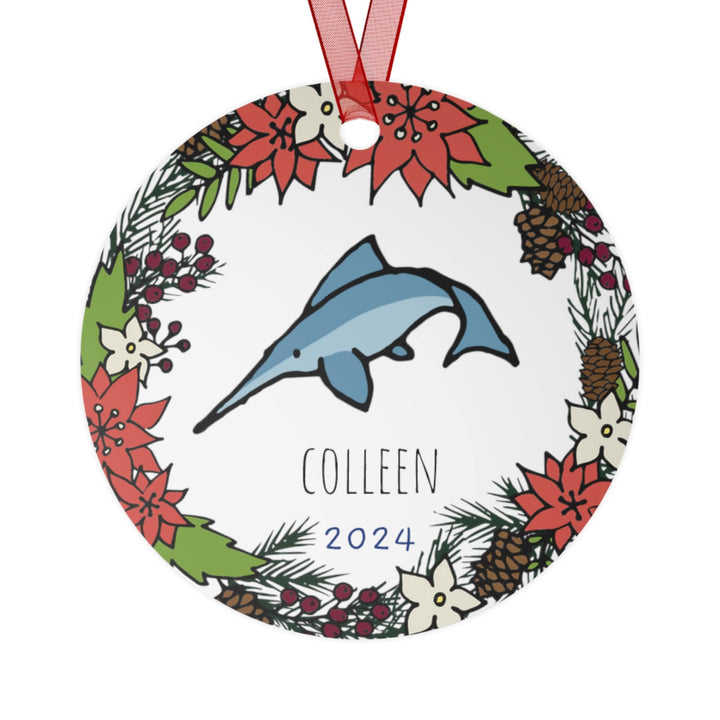 Swordfish - Christmas Ornament, Ceramic, Funny, Personalized, Tree Decoration