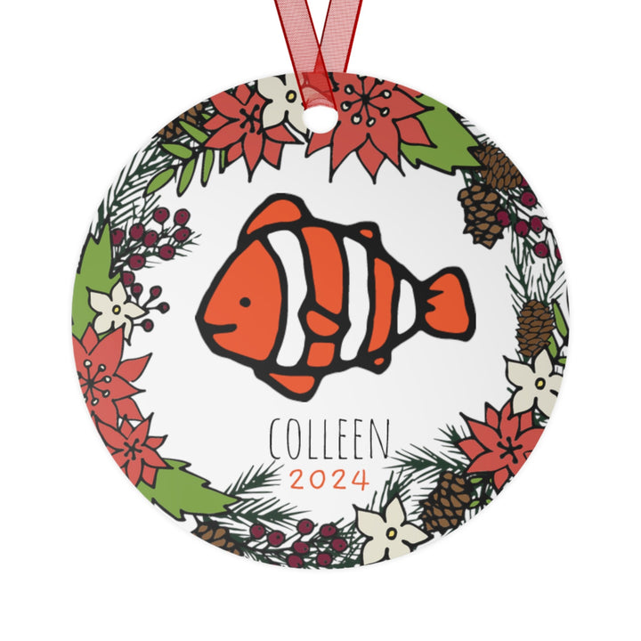 Aquarium Clown - Christmas Ornament, Ceramic, Funny, Personalized, Tree Decoration 3