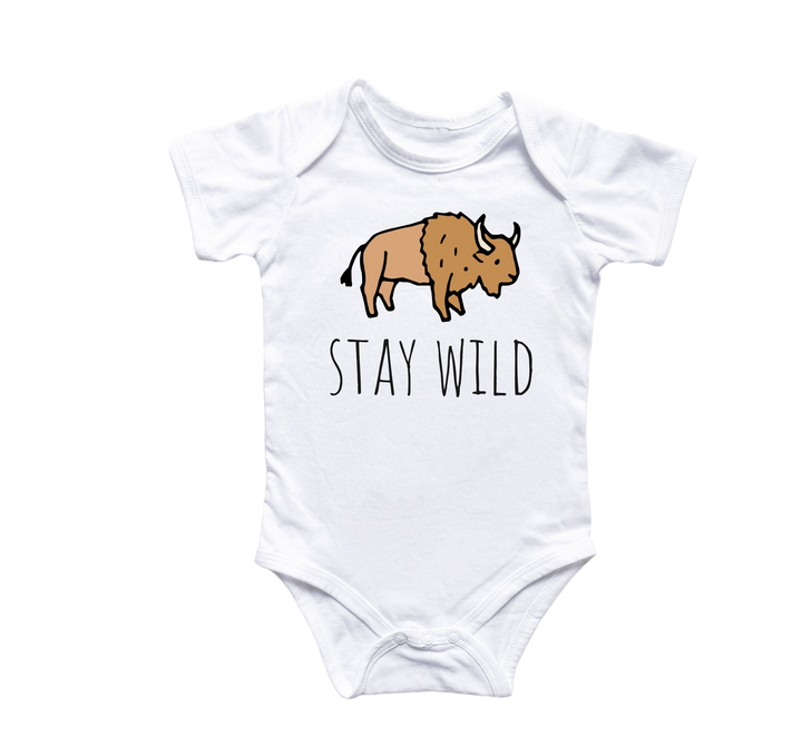 Buffalo Animal - Baby Boy Girl Clothes Infant Bodysuit Funny Cute Newborn Onesie