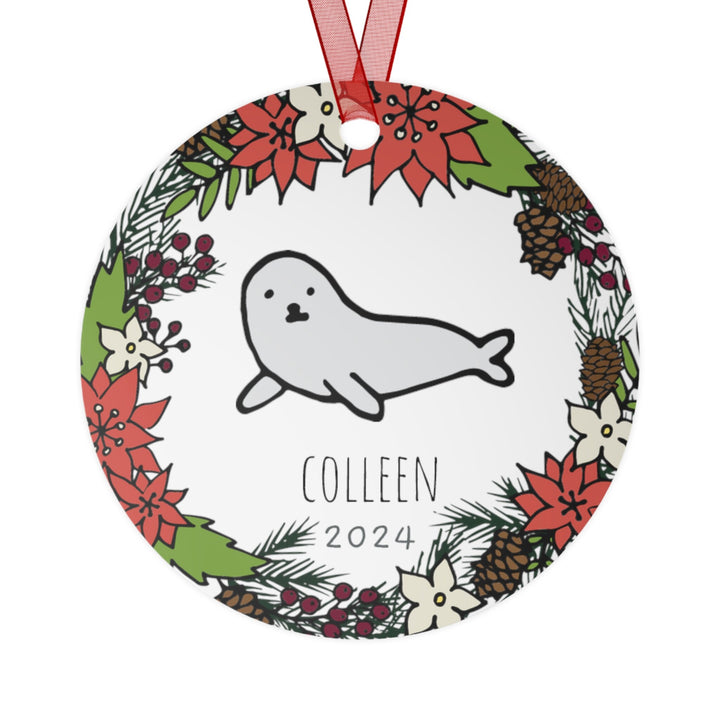 Sea Lion - Christmas Ornament, Ceramic, Funny, Personalized, Tree Decoration