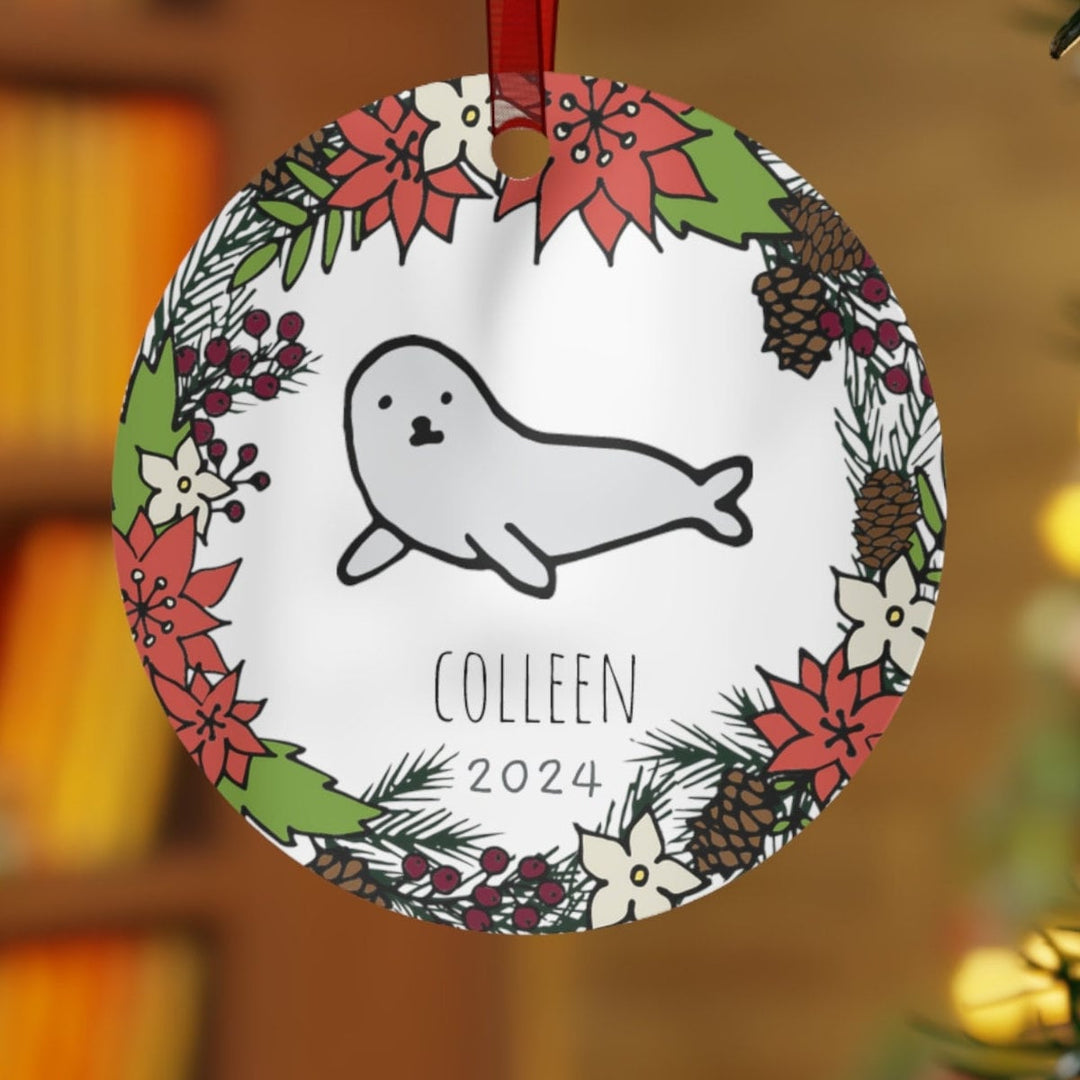 Sea Lion - Christmas Ornament, Ceramic, Funny, Personalized, Tree Decoration