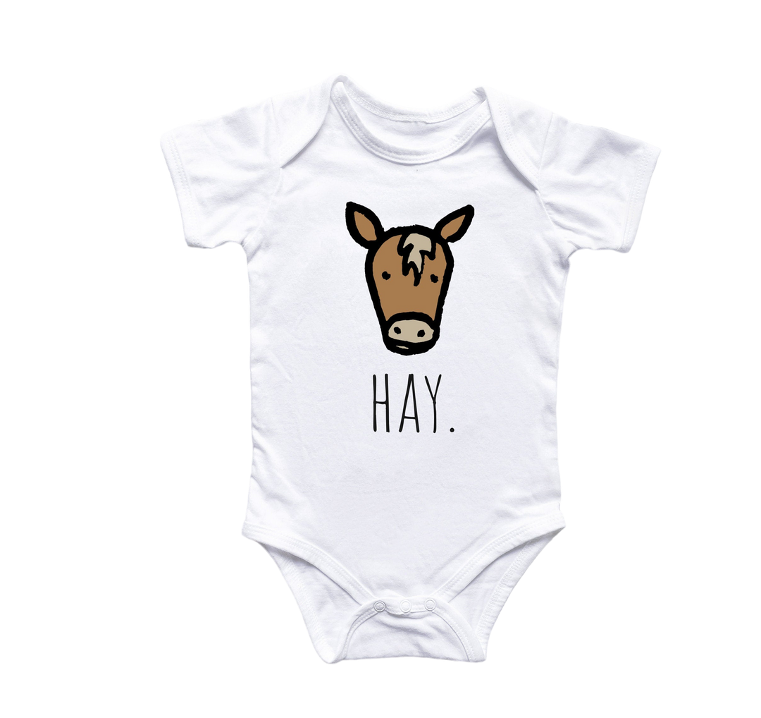 Horse Equestrian - Baby Boy Girl Clothes Infant Bodysuit Funny Cute Newborn Onesie