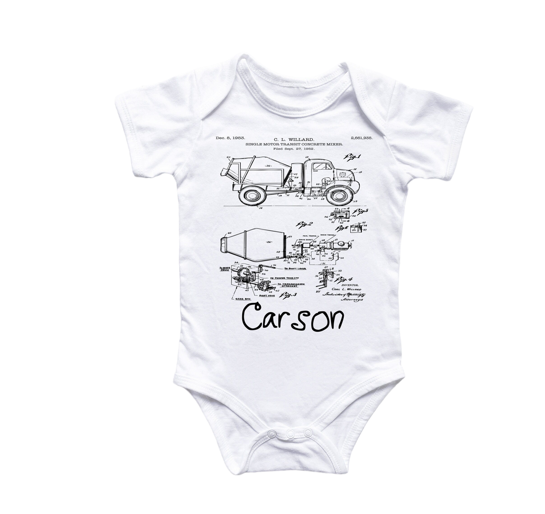 Construction Excavator - Baby Boy Girl Clothes Infant Bodysuit Funny Cute Newborn 2