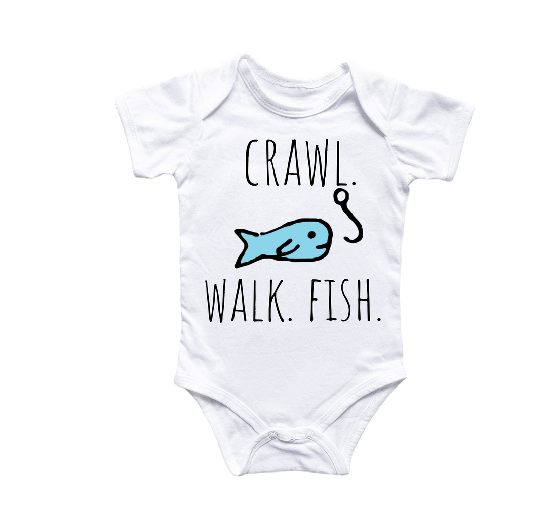 Fishing Fisherman - Baby Boy Girl Clothes Infant Bodysuit Funny Cute Newborn 2 Onesie