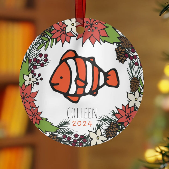 Aquarium Clown - Christmas Ornament, Ceramic, Funny, Personalized, Tree Decoration 3