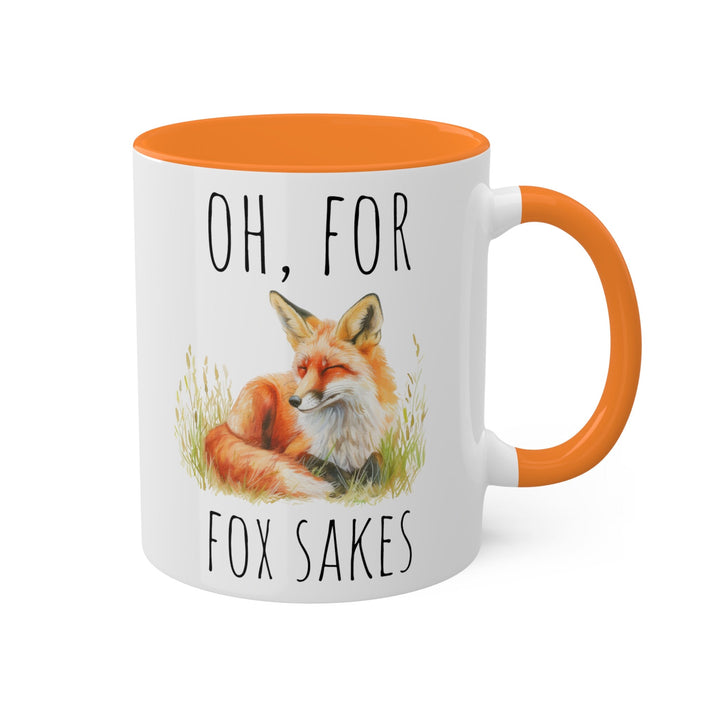 Fox Sakes - 11 oz Coffee Mug Adult Humor Funny Sarcastic Coworker Best Friend