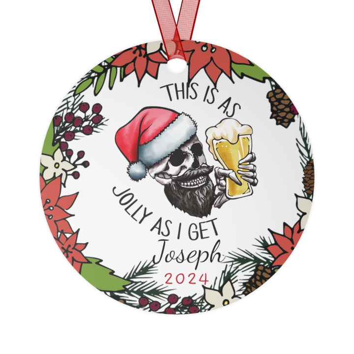 Funny Adult Humor Christmas Ornament, Ceramic, Personalized, Custom, Tree 1