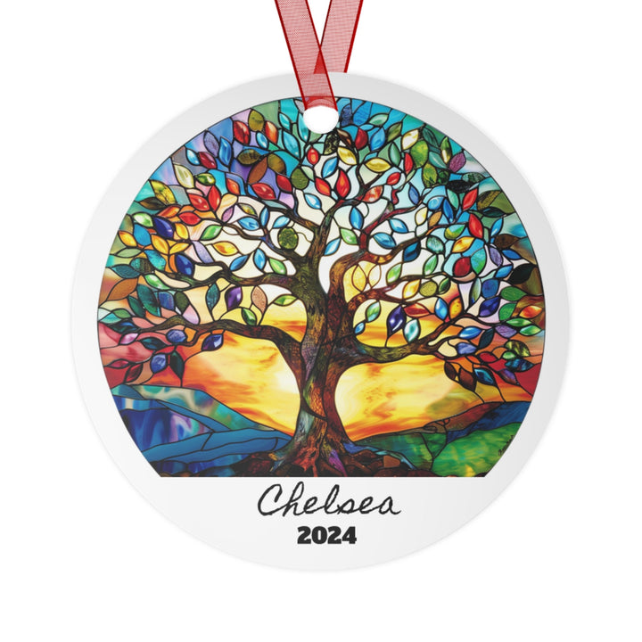 Tree of Life Baby Christmas Ornament, Ceramic, Personalized, Tree Decoration 5