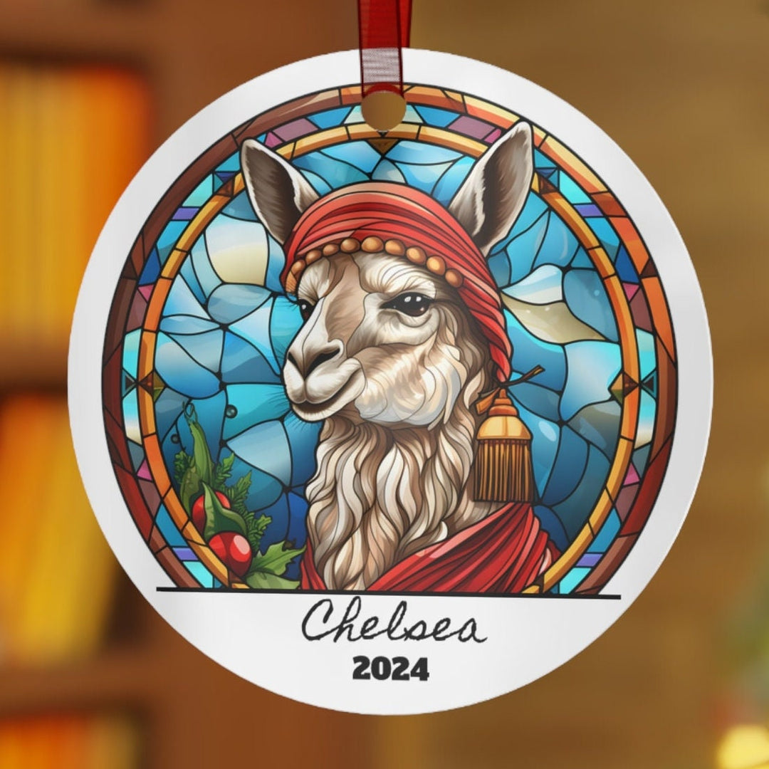 Goat Funny Christmas Ornament, Ceramic, Personalized, Custom, Tree