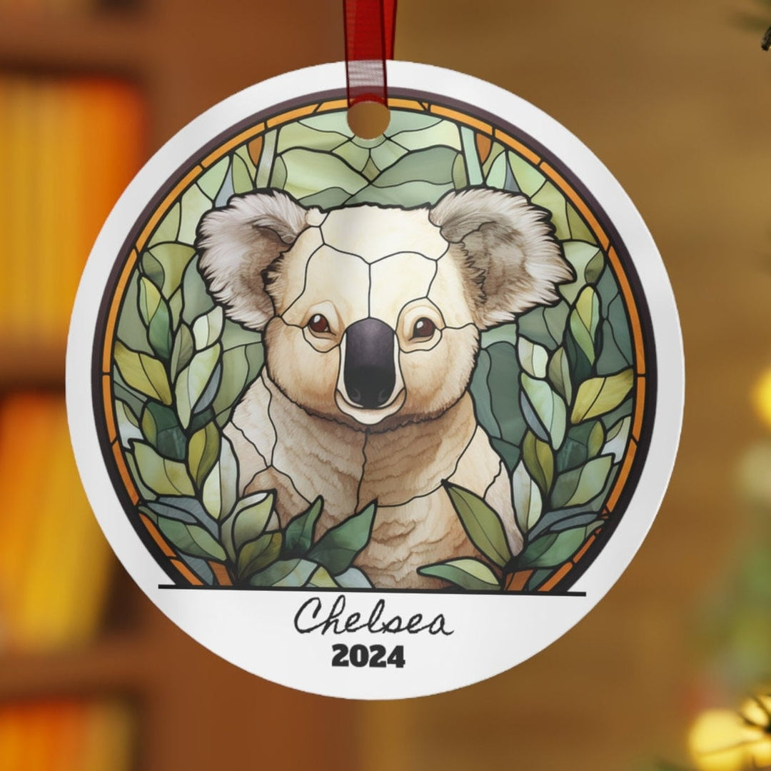 Koala Bear Christmas Ornament, Ceramic, Personalized, Custom, Tree 2