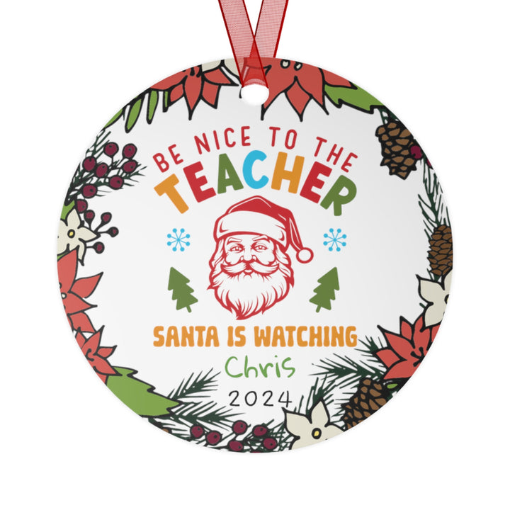 Teacher School Appreciation Christmas Ornament, Ceramic, Personalized, Tree Decoration 6