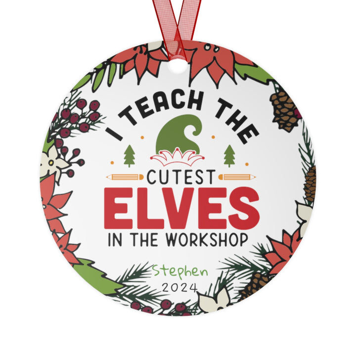 Teacher School Appreciation Christmas Ornament, Ceramic, Personalized, Tree Decoration 1