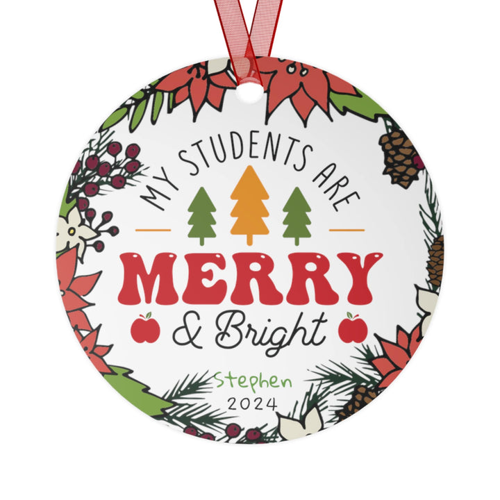 Teacher School Appreciation Christmas Ornament, Ceramic, Personalized, Tree Decoration 4