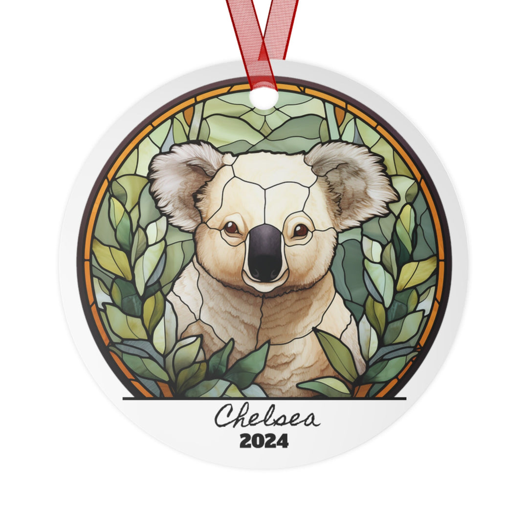 Koala Bear Christmas Ornament, Ceramic, Personalized, Custom, Tree 2