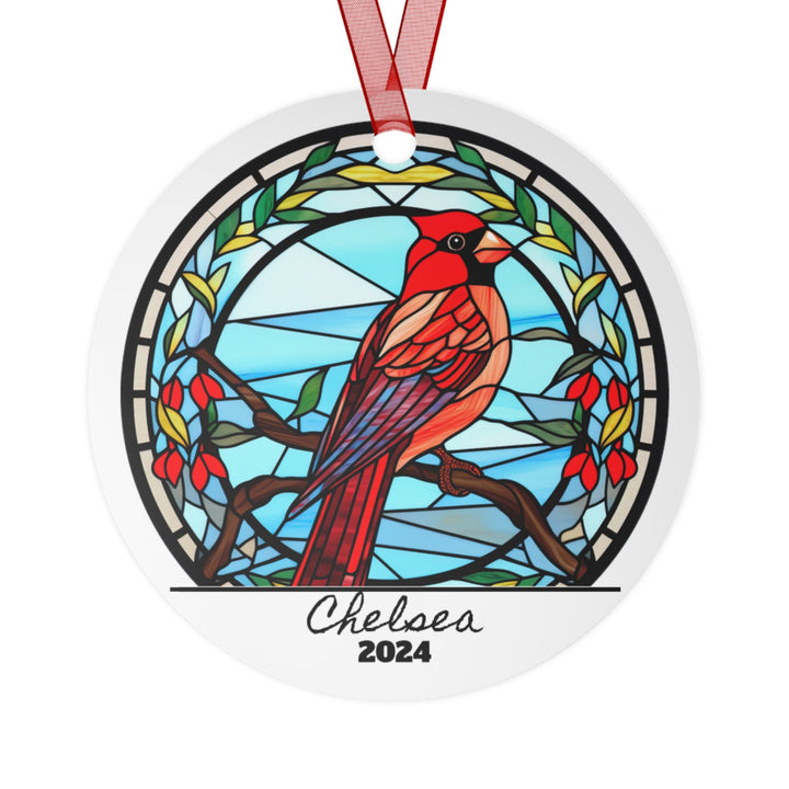 Cardinal Memorial Memory Christmas Ornament, Ceramic, Personalized, Custom, Tree 4