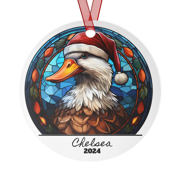 Duck Animal Christmas Ornament, Ceramic, Personalized, Custom, Tree