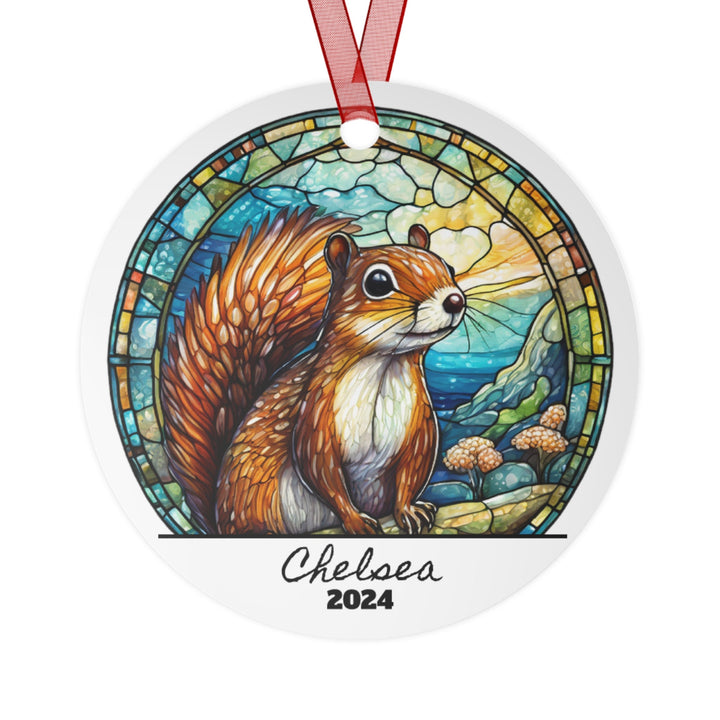 Squirrel Christmas Ornament, Ceramic, Funny Personalized, Tree Decoration 2