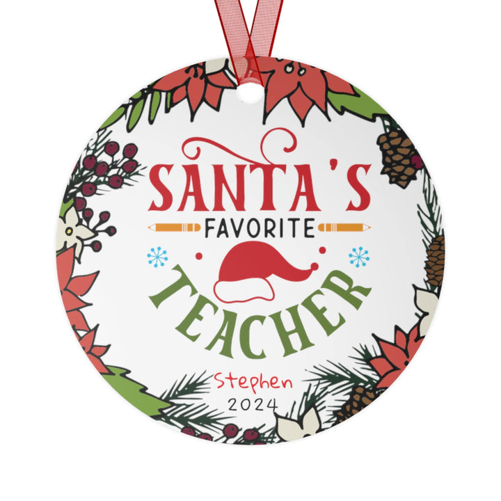 Teacher School Appreciation Christmas Ornament, Ceramic, Personalized, Tree Decoration 7